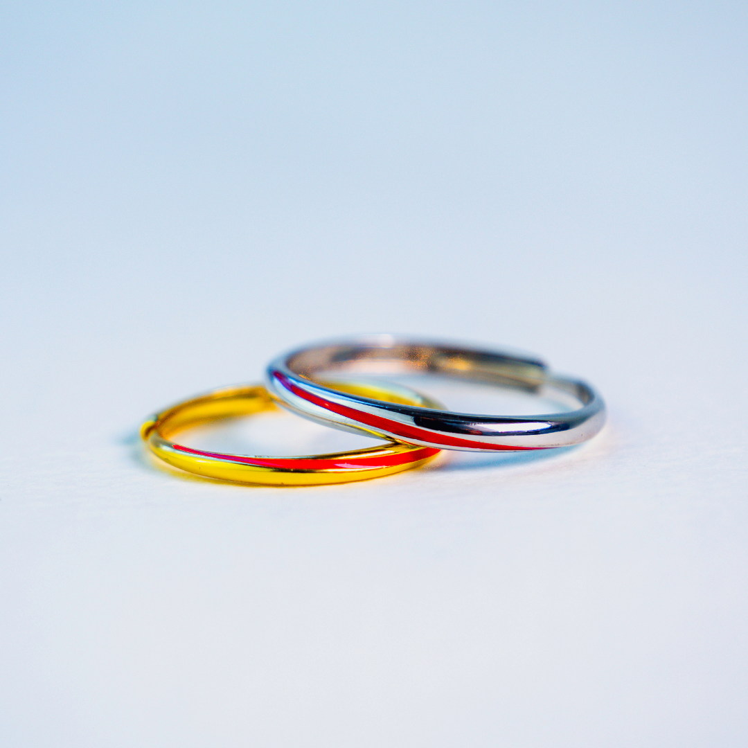 Ravishing Red String of Destiny Elegant Ring