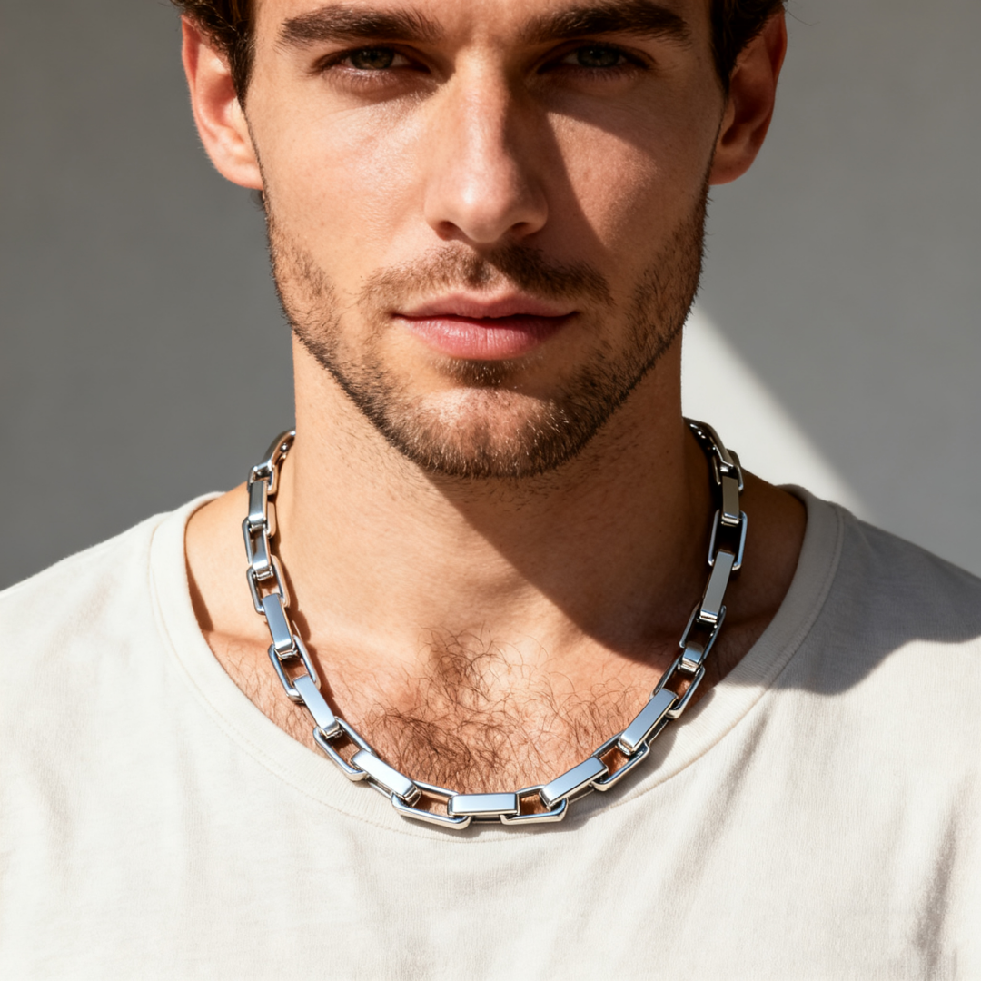 Square Titanium Steel Chain