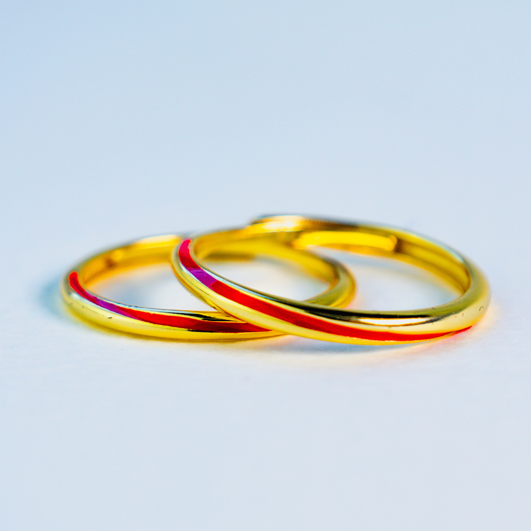 Ravishing Red String of Destiny Elegant Ring