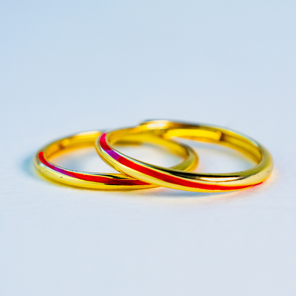 Ravishing Red String of Destiny Elegant Ring