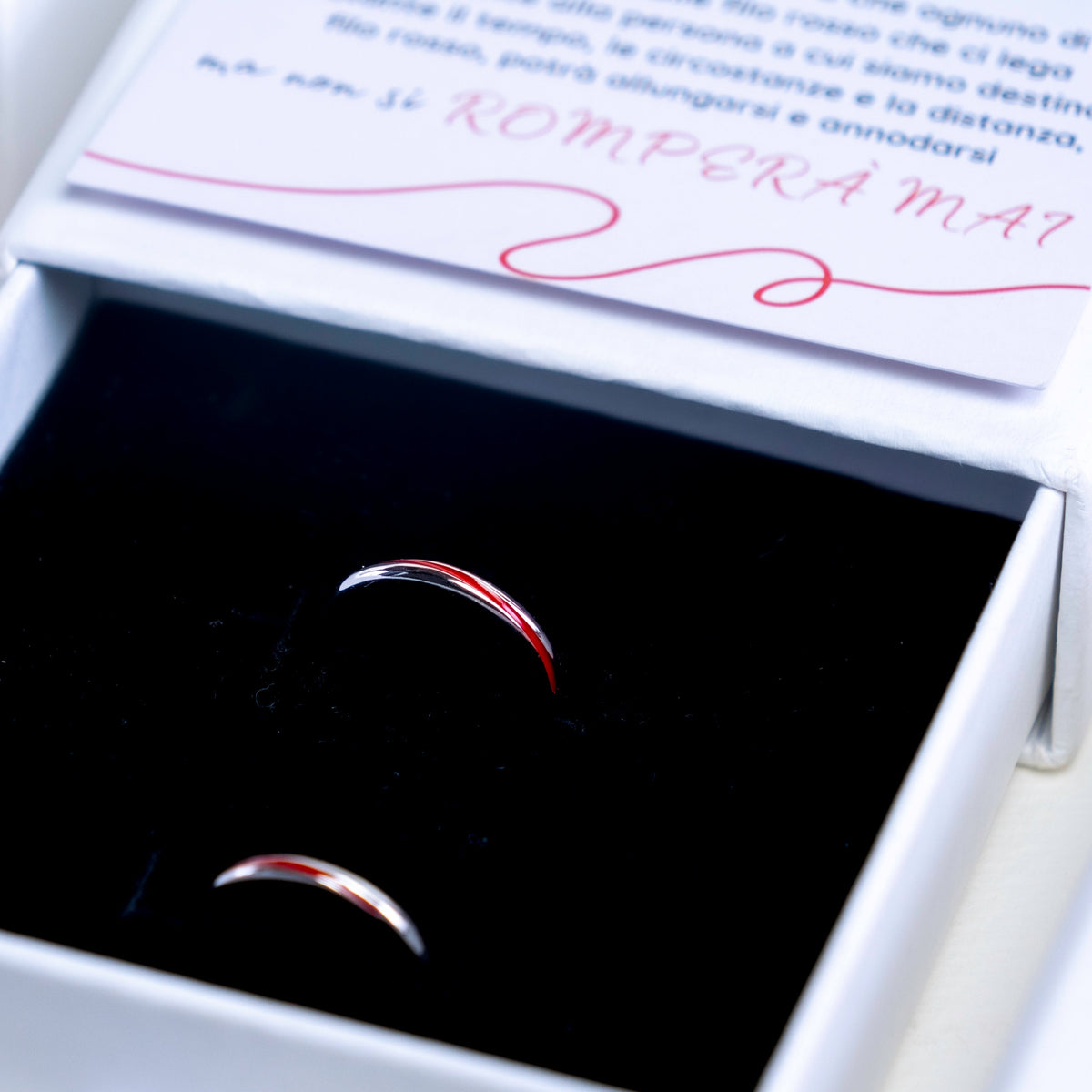 Ravishing Red String of Destiny Elegant Ring