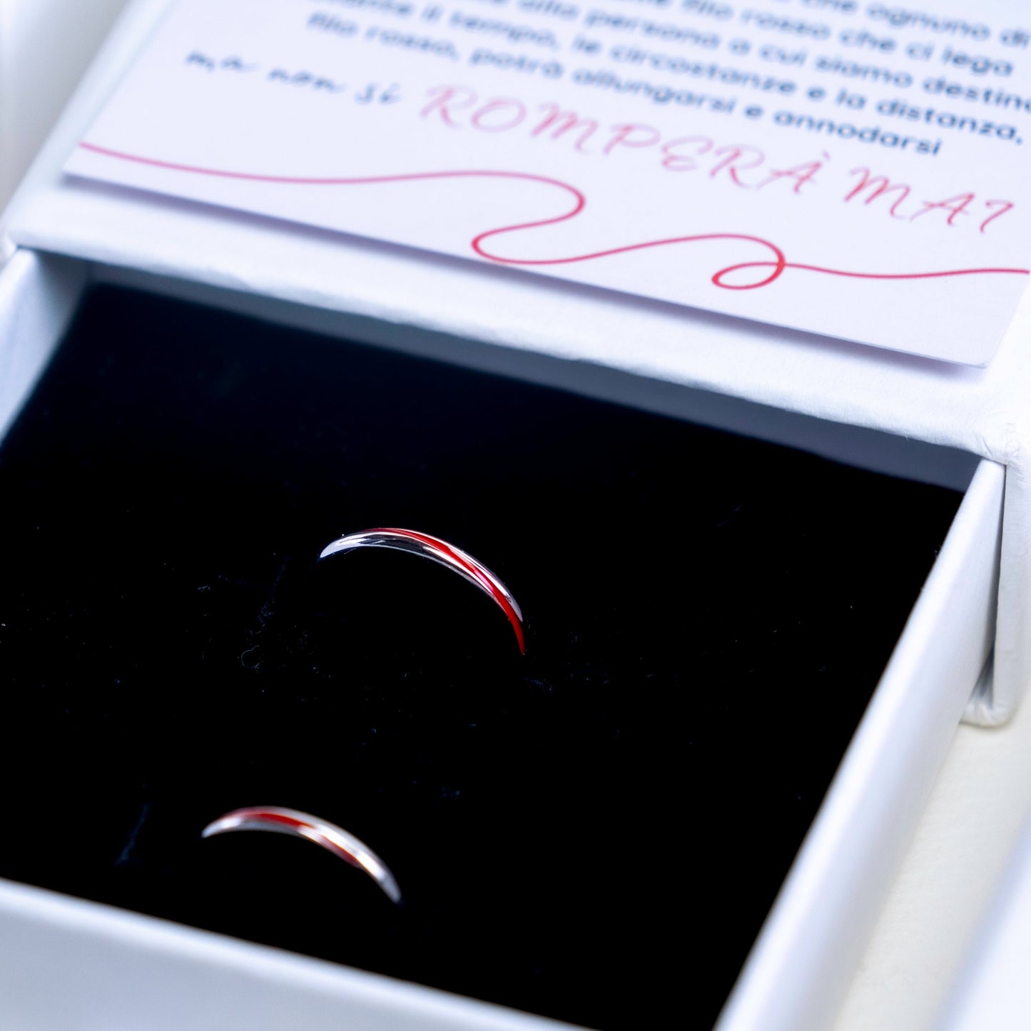 Ravishing Red String of Destiny Elegant Ring