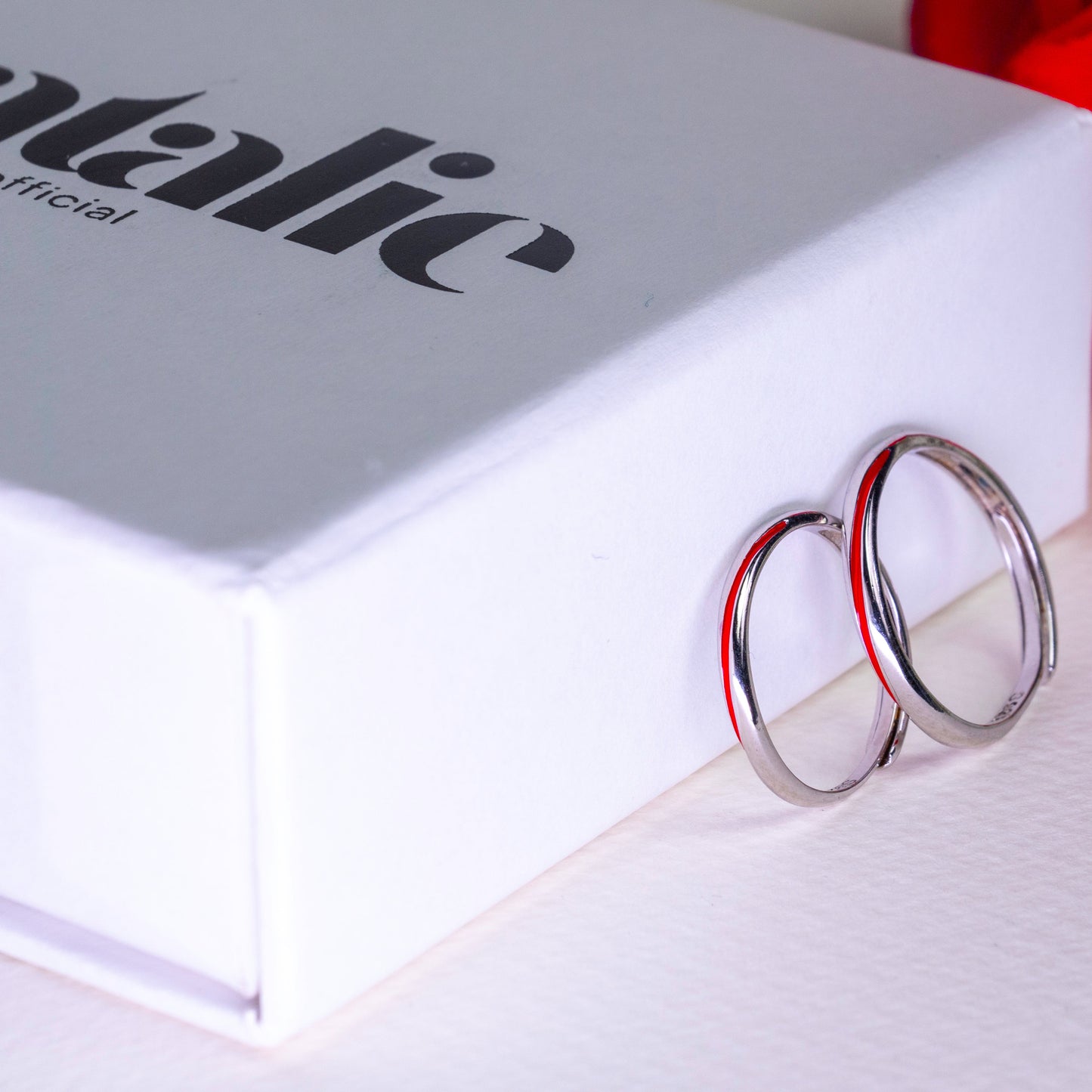 Ravishing Red String of Destiny Elegant Ring