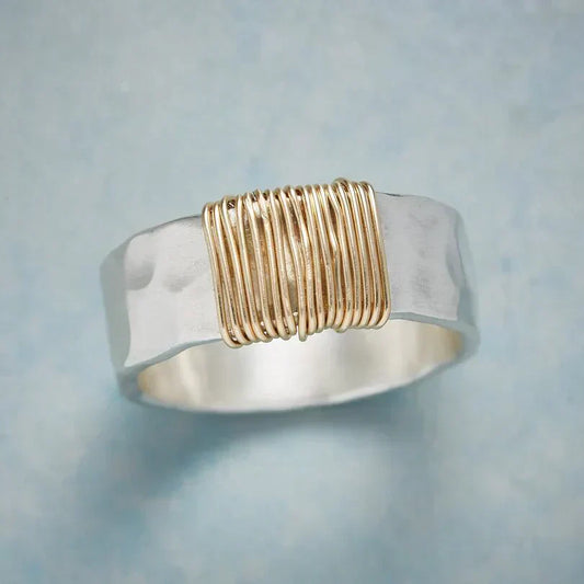 Gold Boho Wire Ring